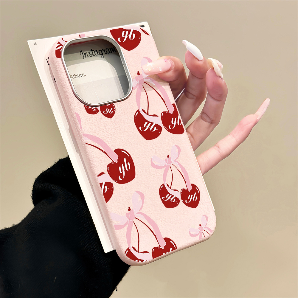 Phone Cases Cherry - Funda de Teléfono con Lazo de