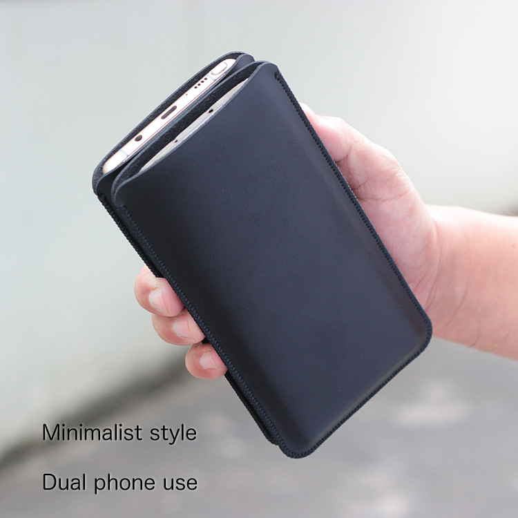 Phone Cases Com - Funda de cuero recta para teléfono