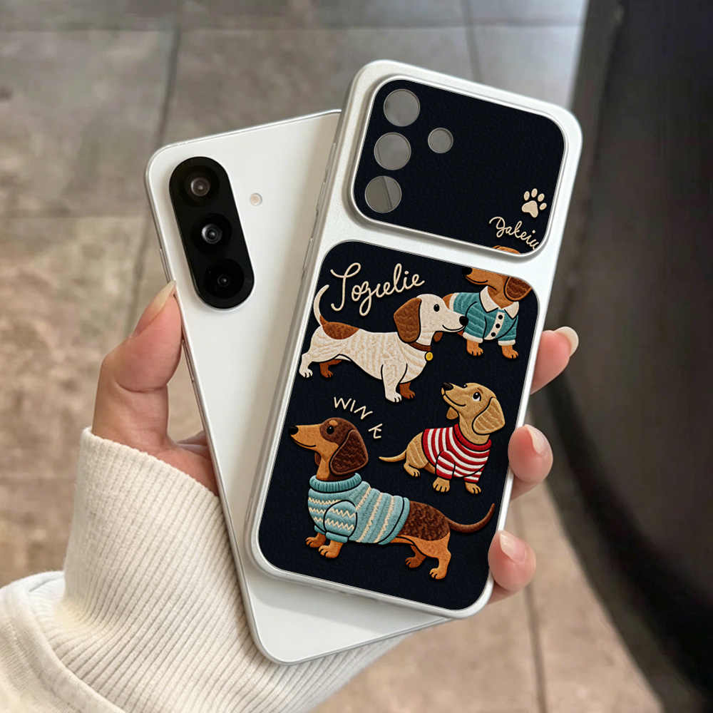 Phone Cases With Camera Cover - Funda de Cuero con Diseño de