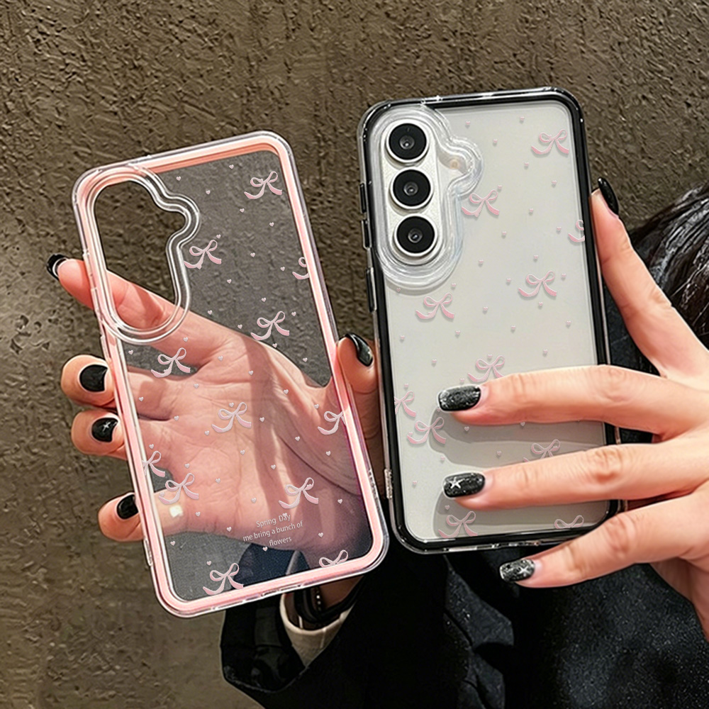 Phone Cases With Camera Cover - Funda de Teléfono Suave con Lazo