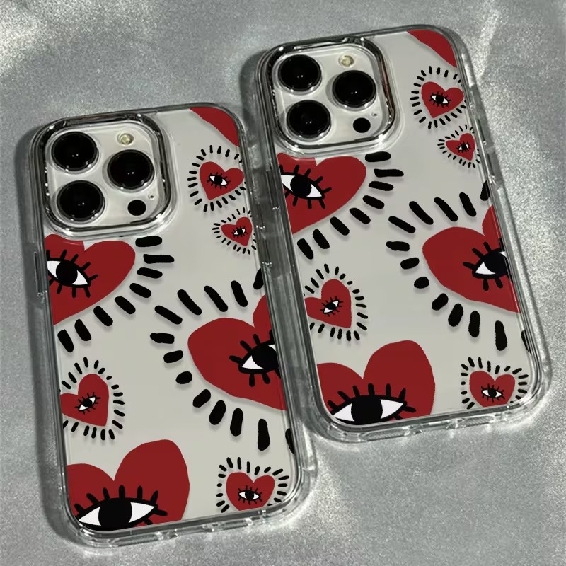 Phone Cases Red - Funda de teléfono suave con marco
