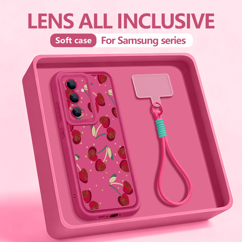 Phone Cases Cherry - Funda para Teléfono con Correa y