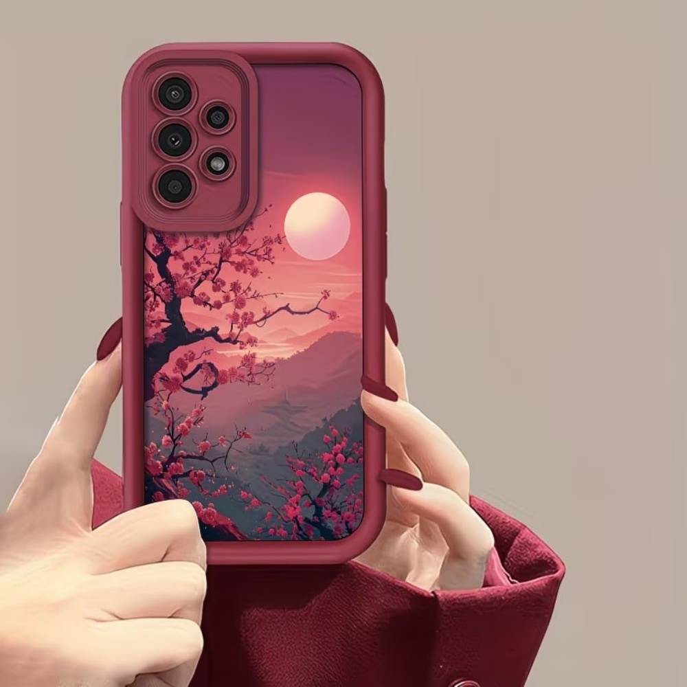 Funda Roja Anticaída Sunset Mo - Phone Cases Red reseña y precio