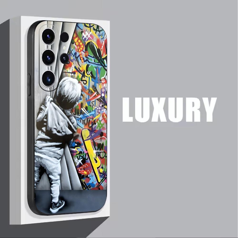 Banksy Graffiti Art funda de t - Phone Cases Drawing reseña y precio