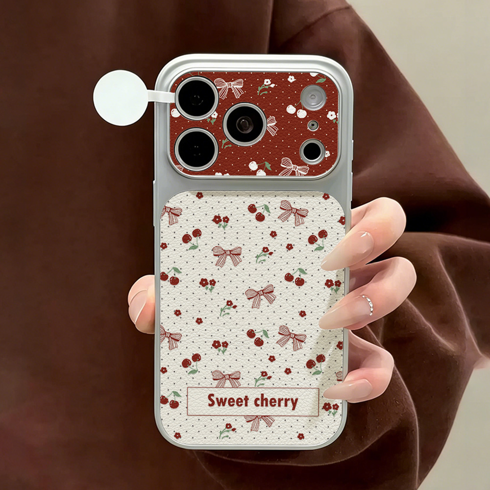 Funda de Cuero con Lazo de Cer - Phone Cases With Camera Cover reseña y precio