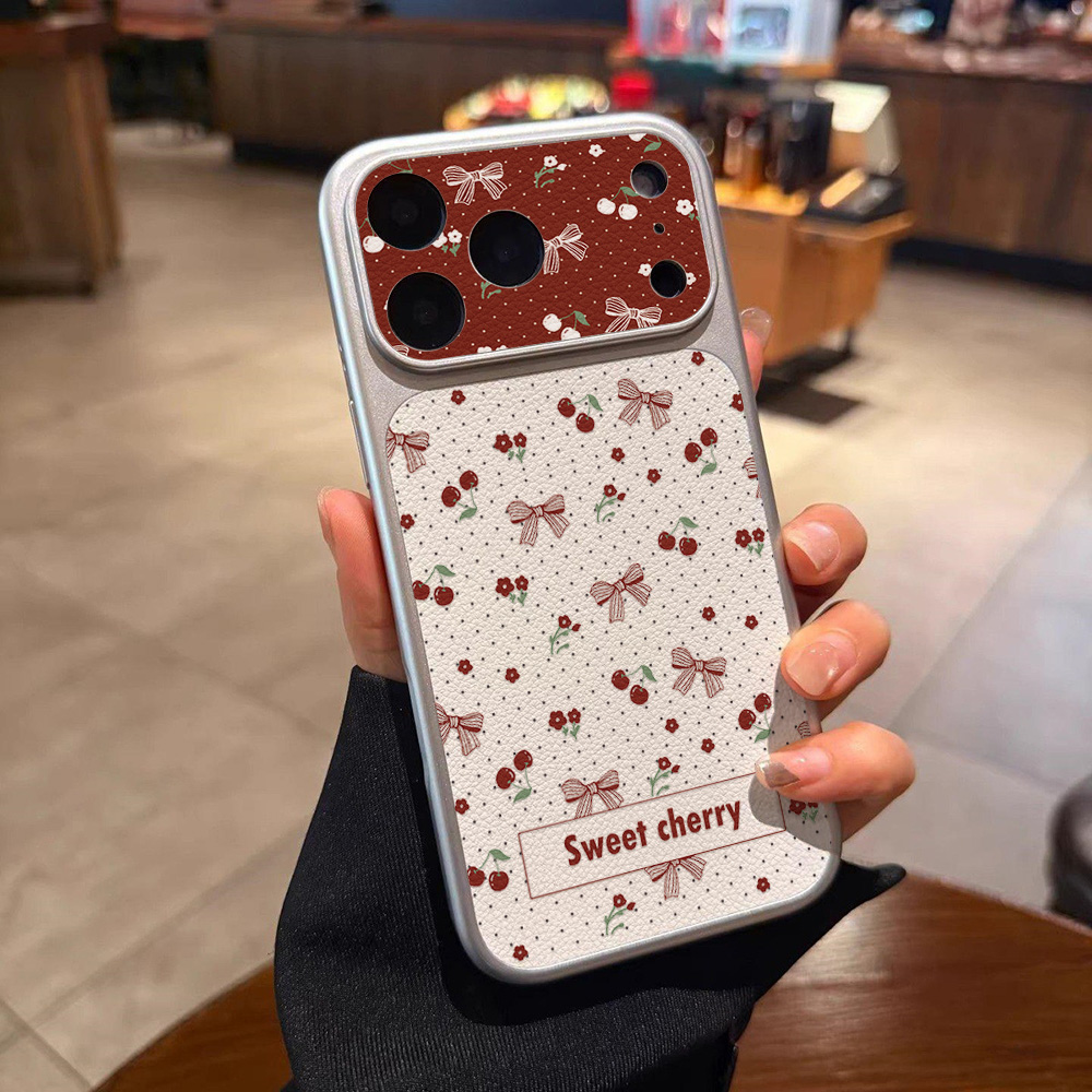 Funda de Cuero con Lazo de Cer - Phone Cases With Camera Cover reseña y precio