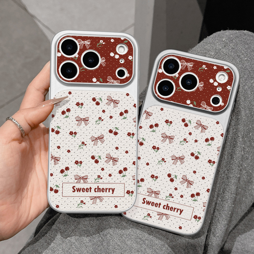 Funda de Cuero con Lazo de Cer - Phone Cases With Camera Cover reseña y precio
