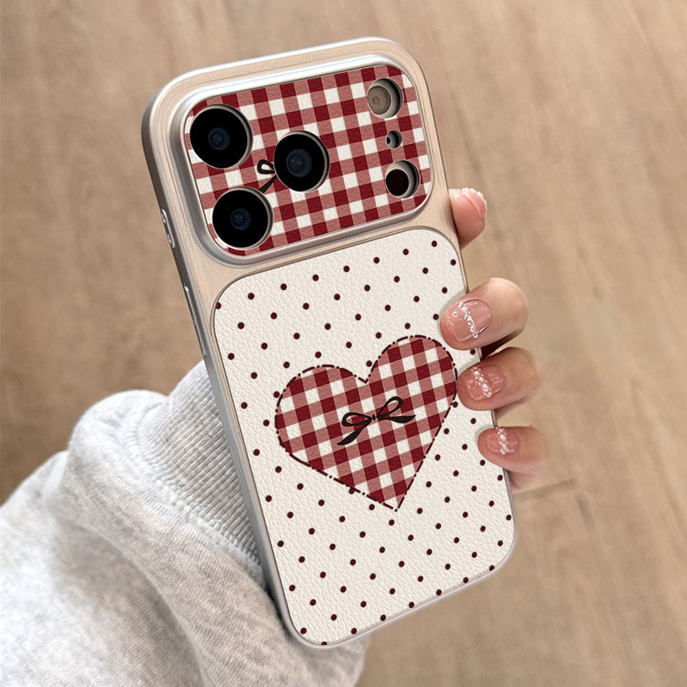 Funda de Cuero con Lazo de Cer - Phone Cases With Camera Cover reseña y precio