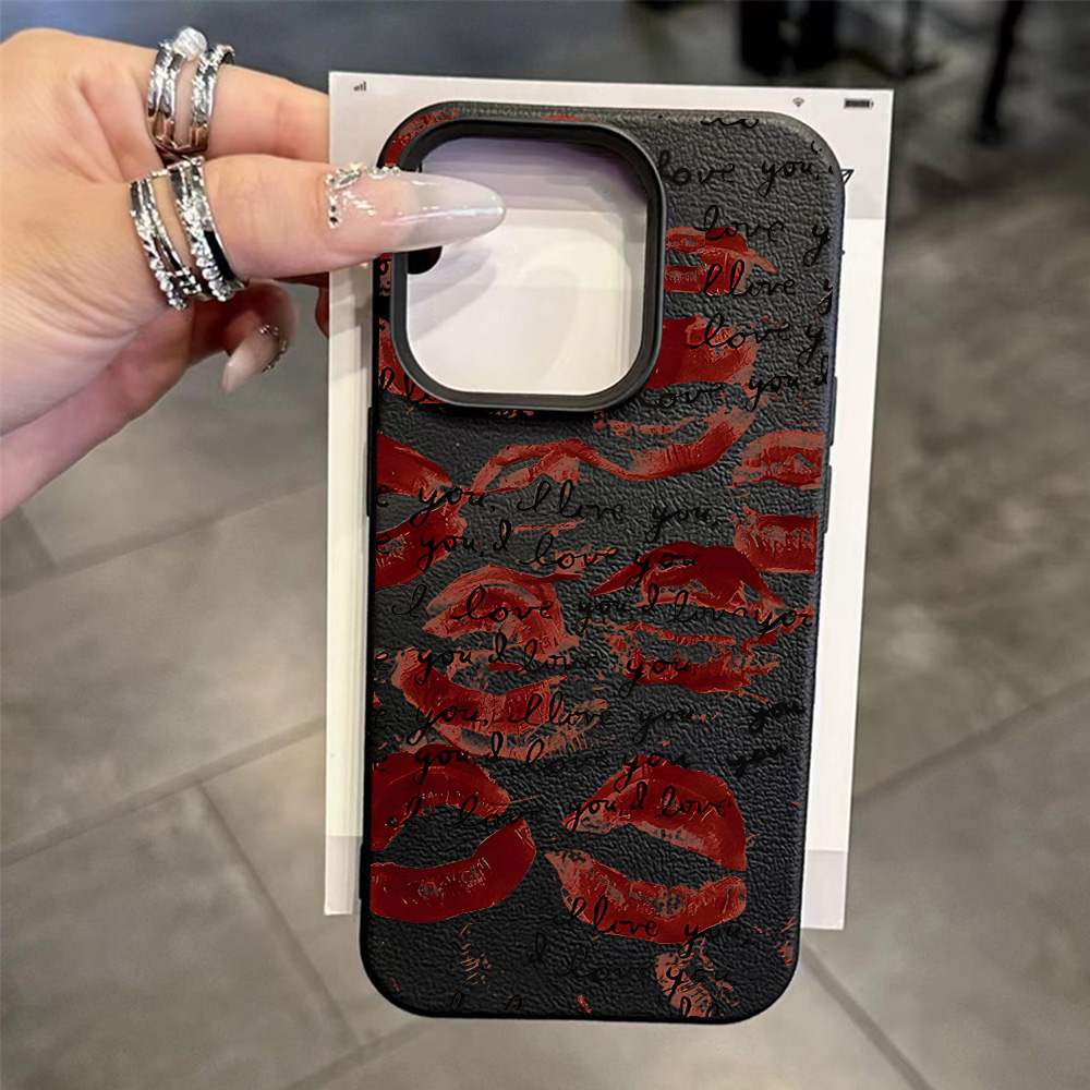Funda de teléfono de cuero con - Phone Cases Red reseña y precio